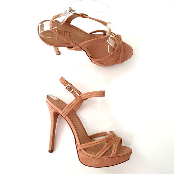 SCHUTZ Shoes Schutz Honey Beige Bogga High Heel Platform